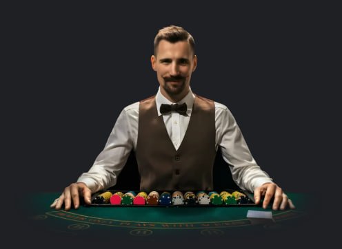 Blackjack Live Casino ဂိမ်းကစားနေသောမြင်ကွင်း